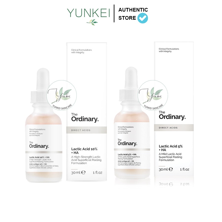 Tinh Chất Sáng Da Lactic Acid 5%, 10% + HA 2% - The Ordinary
