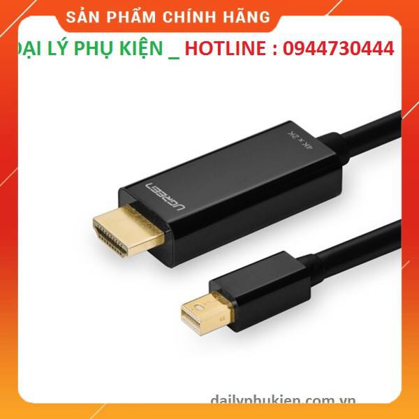 Cáp Mini DisplayPort to HDMI dài 2M độ phân giải 4K Ugreen 10454(Màu Đen) dailyphukien