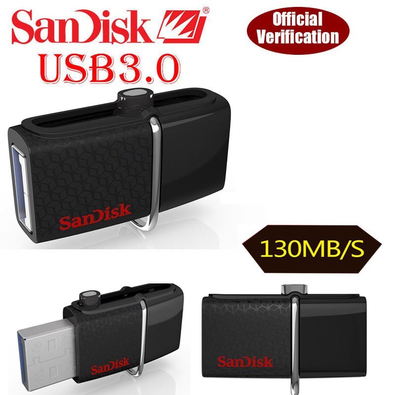 USB OTG Sandisk 3.0 Ultra Dual 16GB 130MB/s
