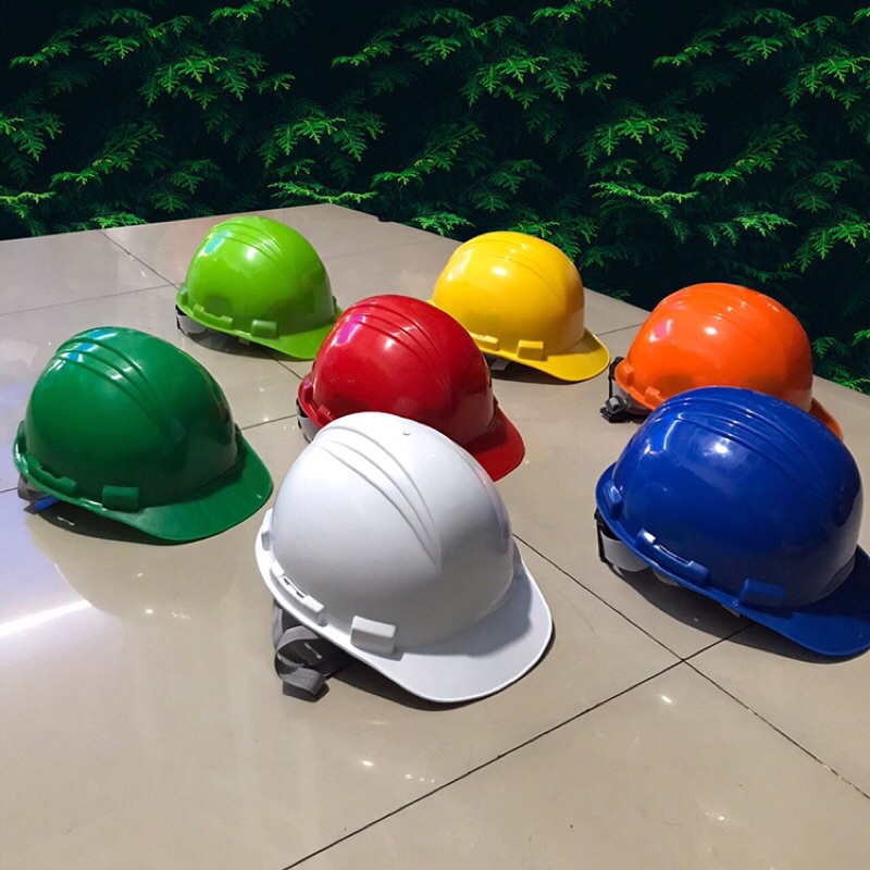 Mũ bảo hộ lao động vai nón chữ V nút vặn có 6 điểm cố định nón bảo hộ lao động bảo vệ đầu khi làm việc công trình