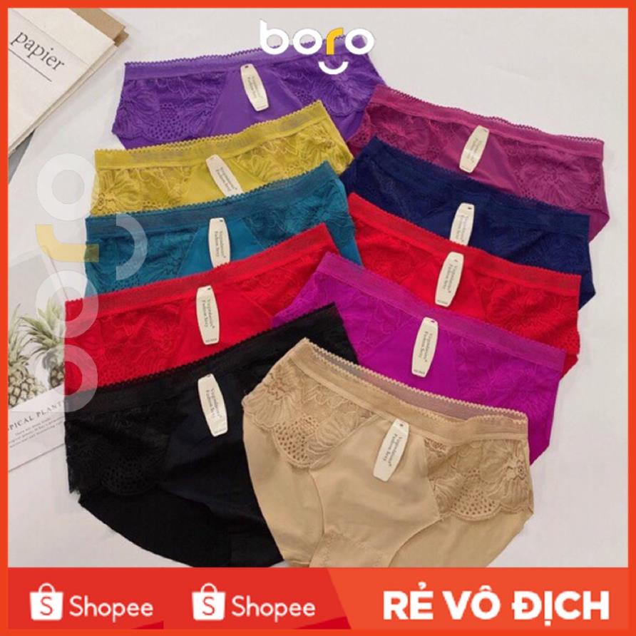 Quần lót nữ chất liệu su đúc hàng xuất Nhật, quần lót không hằn mông co dãn cực mềm mịn | BigBuy360 - bigbuy360.vn