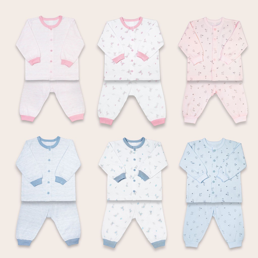 Bộ Quần Áo Dài Tay Miomio Cho Bé Sơ Sinh Mẫu Mới Cao Cấp  | Minizon Kids