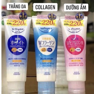 ❤ [MẪU MỚI 220g] Sữa rửa mặt Kose Softymo 220g Nội Địa Nhật