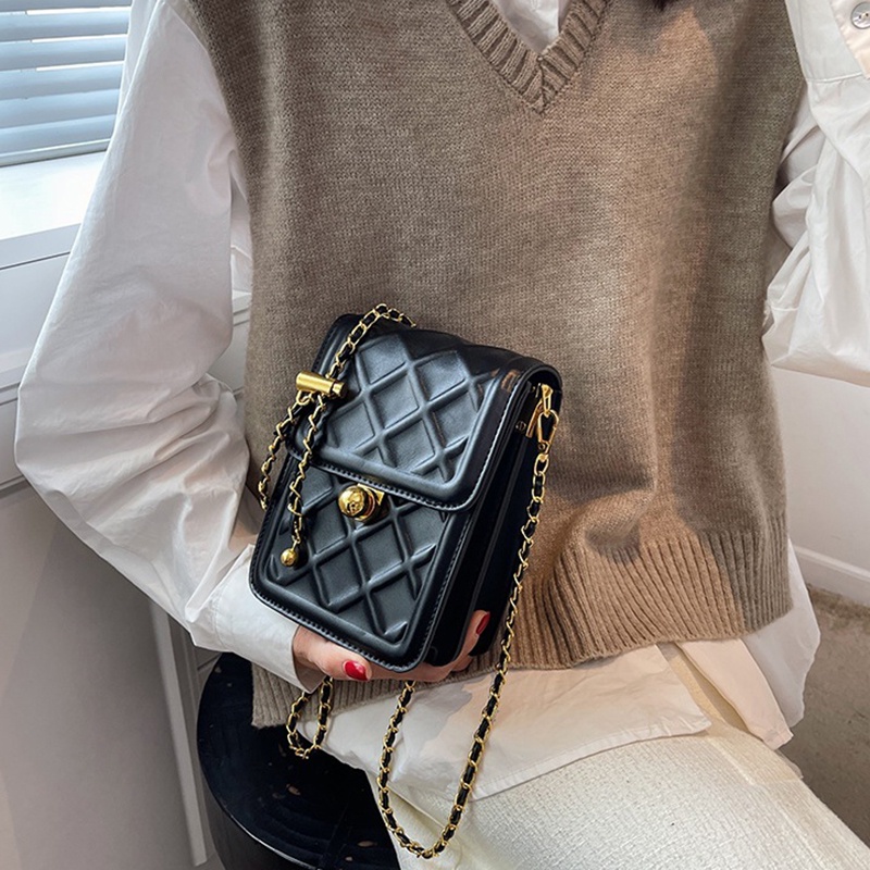 Túi Đeo Chéo Đựng Điện Thoại Dạng Vuông Nhỏ Dễ Phối Đồ Thời Trang Cho Nữ