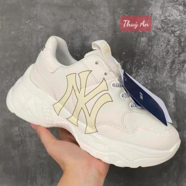Giày MLB ny chữ vàng thể thao sneaker Đế độn tăng chiều cao Hot trend nam nữ