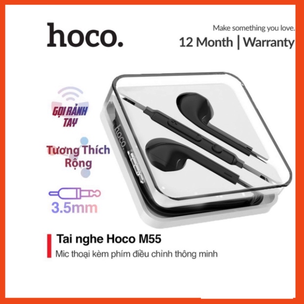 Tai Nghe Chính Hãng Hoco M55. Jack 3.5mm.Dành cho Smart Phone  PKCH8886