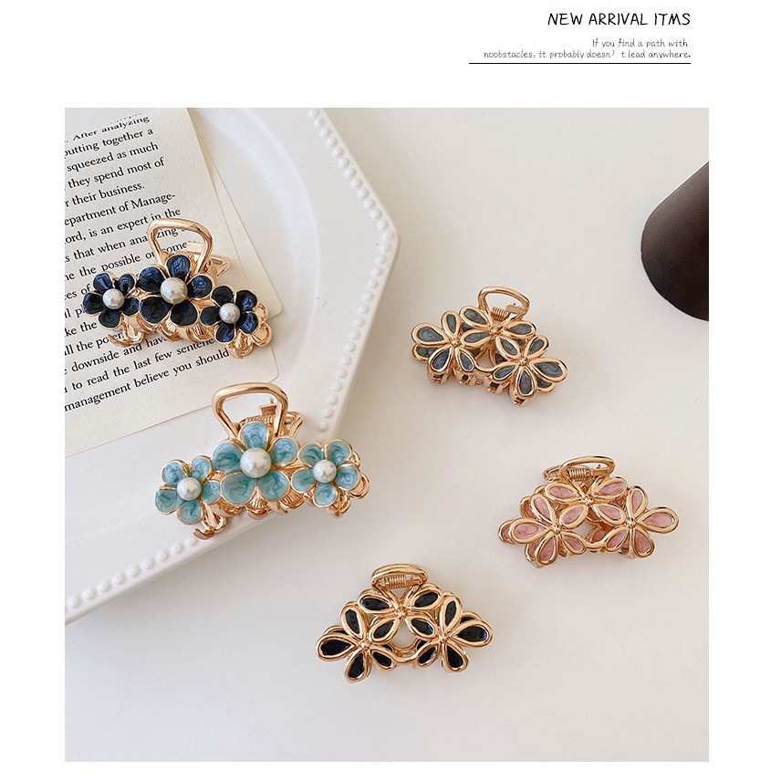 Kẹp Tóc Hình Hoa Đính Ngọc Trai Giả Thời Trang Dành Cho Nữ