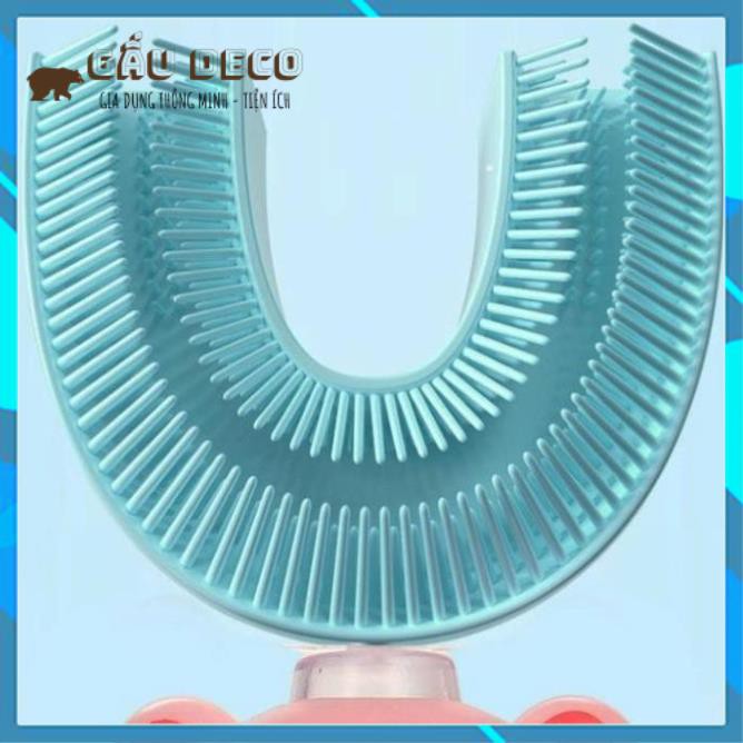 Bàn chải điện chữ U cho bé từ 2- 8 tuổi đánh răng tự động