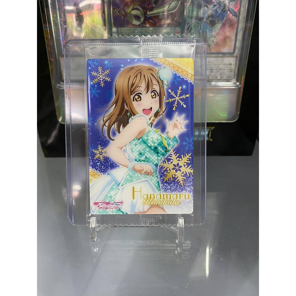 Thẻ bài sưu tầm bánh xốp Idol Love Live LL - Hanamaru Kunikida - Tặng bọc bài nhựa bảo quản