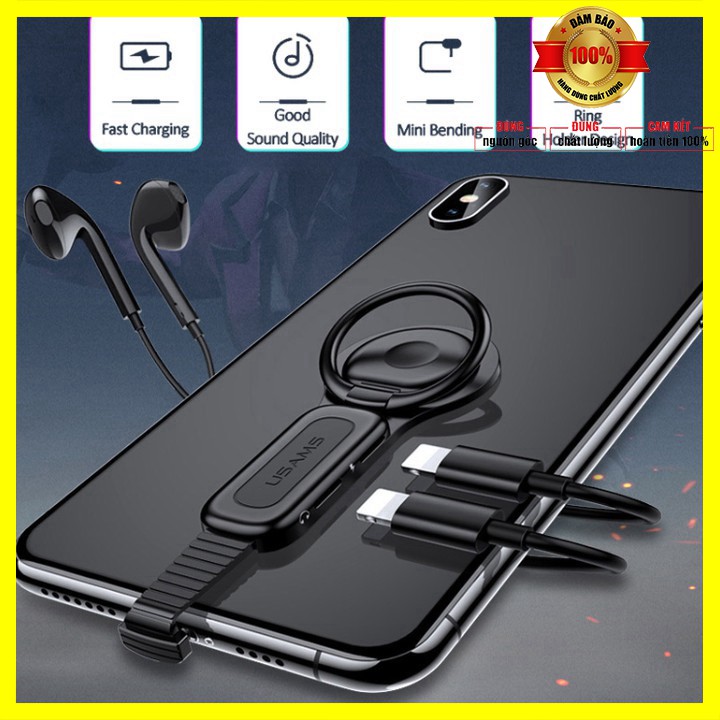 Nhẫn Đỡ Chức Năng Chuyển Đổi Kết Nối Lightning Chuyên Dụng Cho Iphone thương hiệu USAMS US-SJ274 - Bảo hành 6 tháng