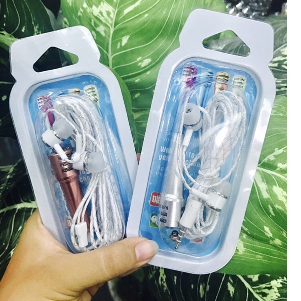 Micro mini hát karaoke cho điện thoại / máy tính-Micro Mini Giắc Cắm 3.5mm Dùng Cho Điện Thoại Android Ios
