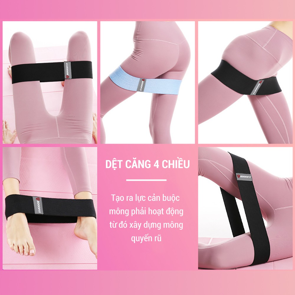 Dây mini band kháng lực tập gym, tập mông GoodFit GF912MB