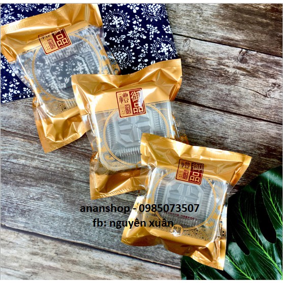 Khay túi bánh trung thu 125-150-200gr nhũ đồng