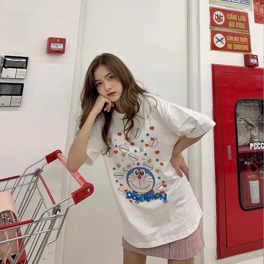 Áo Thun Unisex Tay Lỡ Doraemon Version 2 | BigBuy360 - bigbuy360.vn