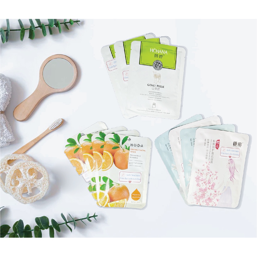 [GIFT] Combo 2 mặt nạ hỗ trợ dưỡng ẩm và làm trắng da - Pitek
