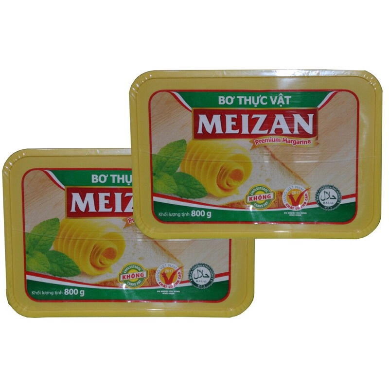 Bơ thực vật Meizan hũ 800g