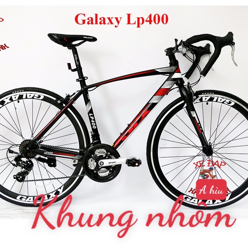 xe đạp đua xe GALAXY KHUNG NHÔM -CÓ VIDEO - GALAXY MP 400 size 700cc A HÌU