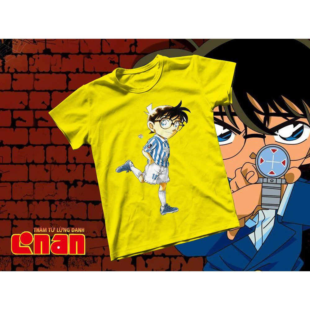 Áo thun Cotton Unisex - Anime - Conan - Siêu sao bóng đá conan