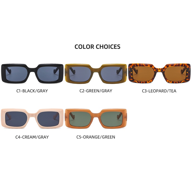 Kính mát gọng vuông lớn thời trang Âu Mỹ dành cho nam và nữ 2021