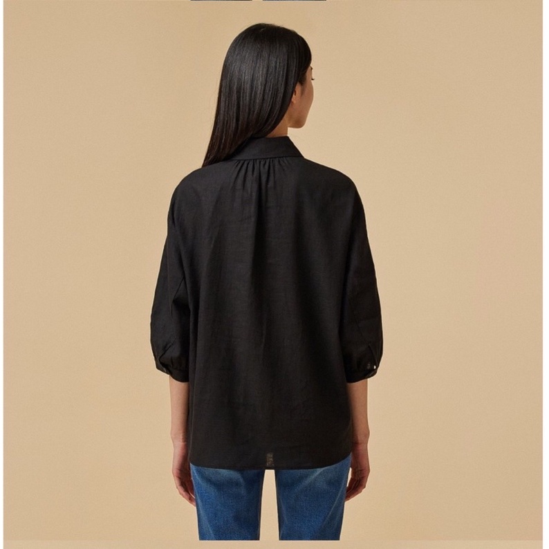 ✨ ĐEN SIZE 66 | Áo sơmi linen xuất Hàn