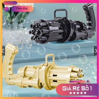 [G02] (Full Hộp) Súng Bắn Bong Bóng 8 Nòng Siêu Mạnh 7x20x9 cm S022