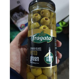 Olive Xanh Trái Nhỏ Tách Hạt Fragata (440g)
