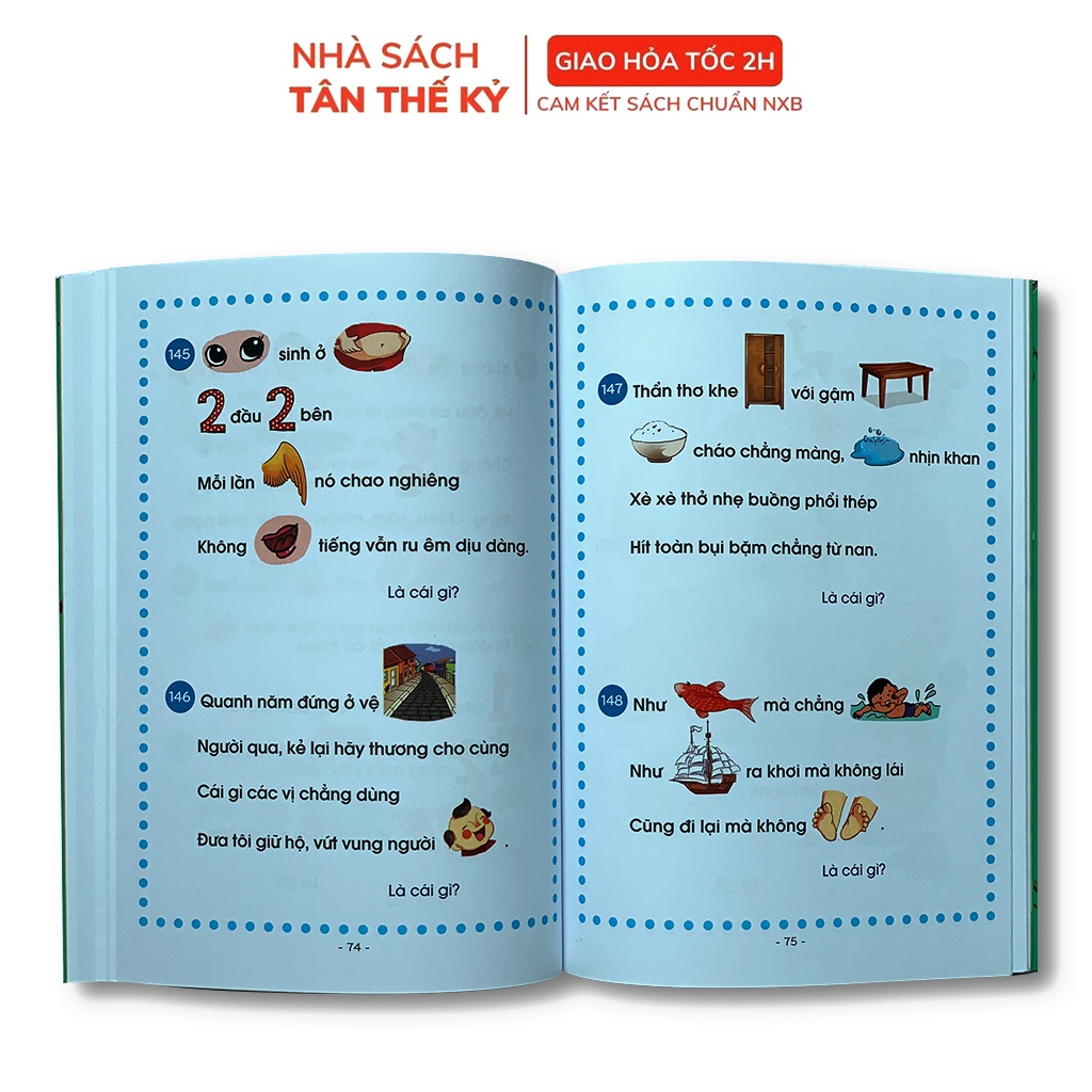 Sách - Combo Đồng dao tư duy hình ảnh cho bé tập nói tập đọc + Câu đố tư duy hình ảnh cho bé tập nói tập đọc