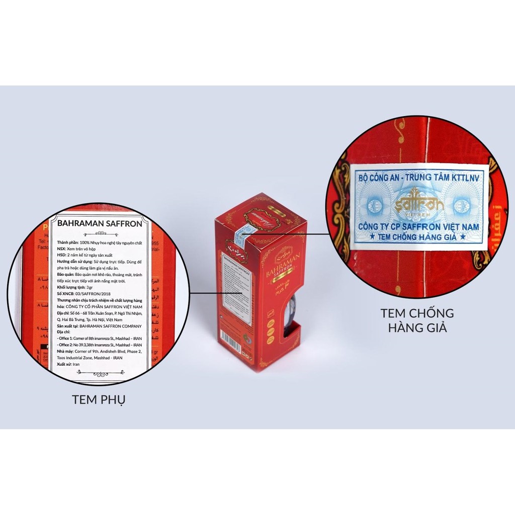 1.0 Gr Saffron Bahraman GEM Super Negin |Nhụy hoa nghệ tây chính hãng Iran | BigBuy360 - bigbuy360.vn