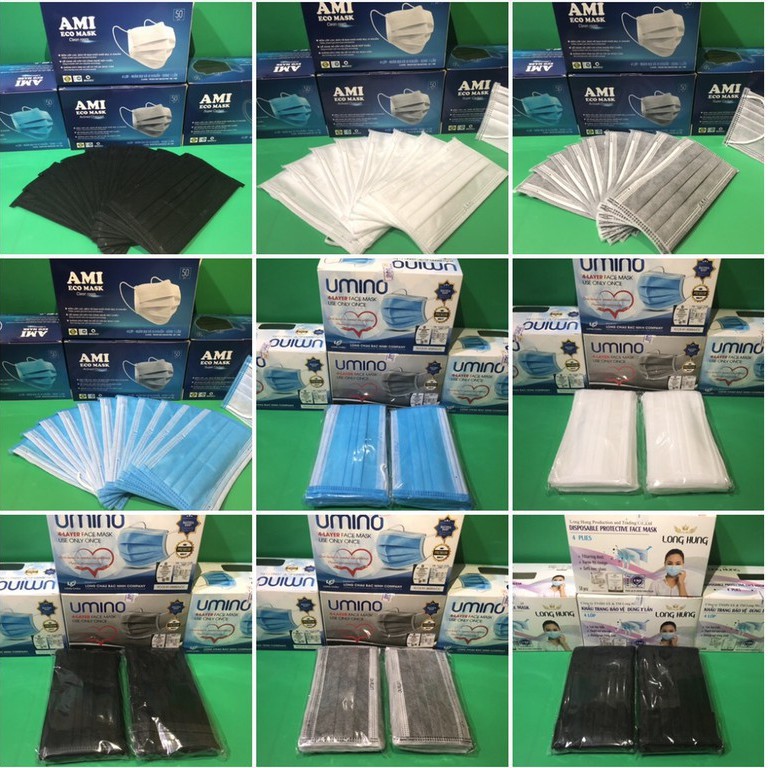 Khẩu trang y tế 4 lớp có logo, hộp 50 chiếc khẩu trang mask kháng khuẩn, lọc khói bụi độc hại. | BigBuy360 - bigbuy360.vn