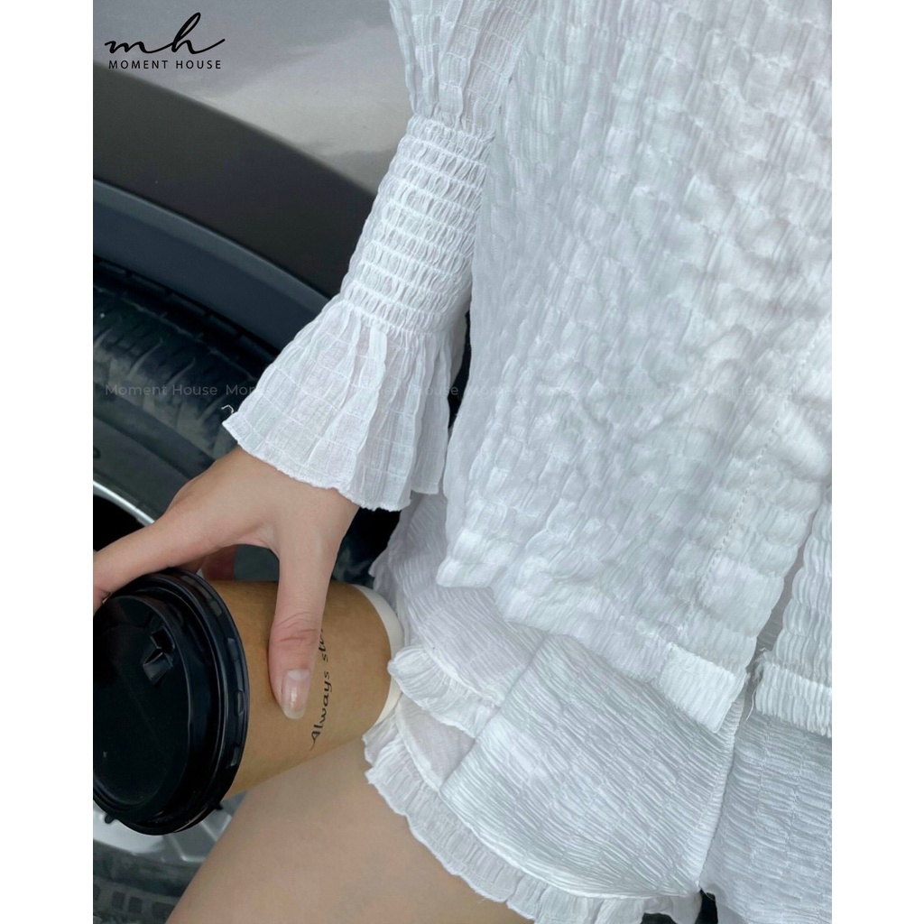 SET xốp đùi 2 món, cổ bèo nút bọc, chất thun xốp, bảng màu hot, outffix đơn giản dễ mặc, có 2 size SM