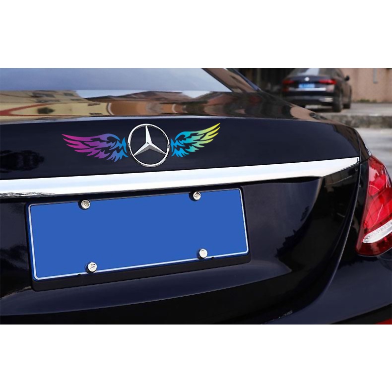 Laser Wings Sticker Xe hơi Biểu tượng Thân xe Decal trang trí Xe ô tô Dán gương hậu