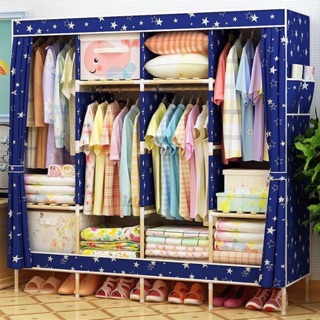 [Mã LIFEBKA5 giảm 10% tối đa 1 Triệu đơn 500k] Tủ vải khung gỗ 4 ngăn siêu bền, inbox để chọn màu