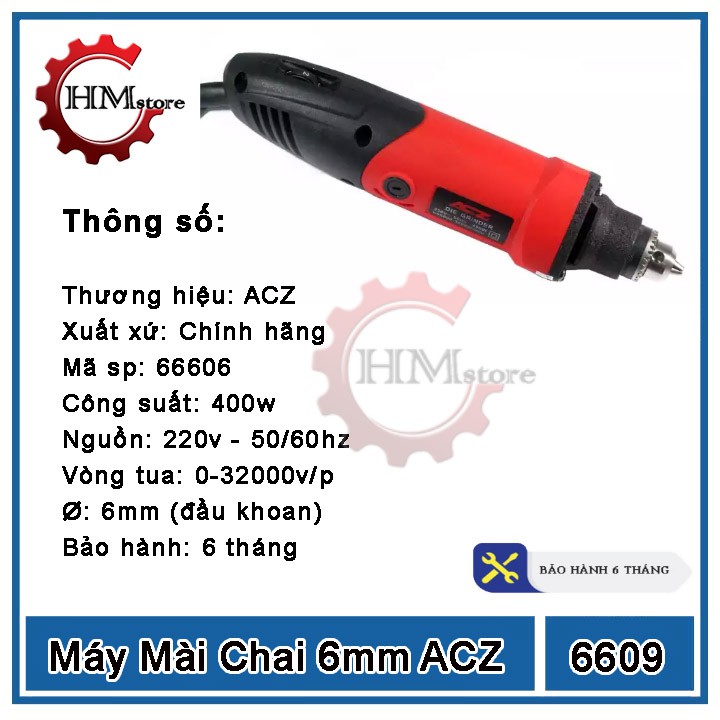 Máy mài khuôn acz 66606, công suất 400w - Máy khoan mài cắt mini, máy mài điêu khắc, máy đánh bóng mini