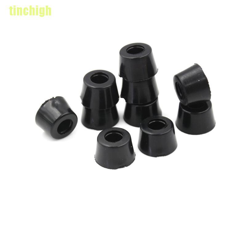 Set 10 chân cao su tròn màu đen kích thước 17x10mm