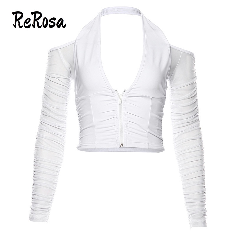Áo khoác cardigan ReRosa cổ chữ v tay dài gợi cảm cho nữ