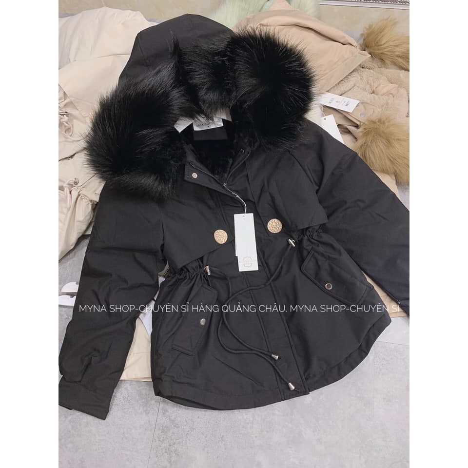 (Có sẵn+Ảnh Thật) Áo Khoác Phao Kaki Hai Cúc Lót Lông 8611 | BigBuy360 - bigbuy360.vn