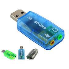 USB Sound ✨Free Ship ✨ USB Ra Sound 2 Lỗ Chuẩn 2.1 Âm Thanh 3D