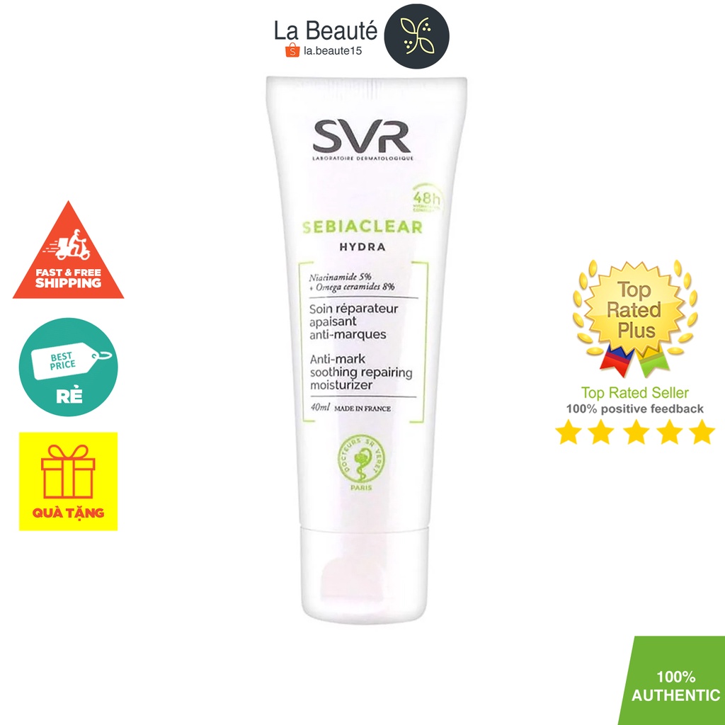 Sebiaclear Hydra Repairing Moisturizer - Kem Dưỡng Ẩm Cho Da Mụn 40ml
