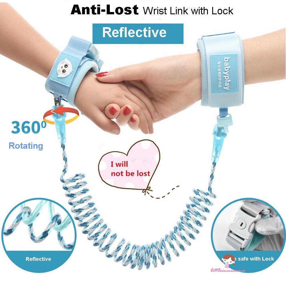 ❤Xzq- Dây nịt an toàn cho trẻ em Dây kéo liên kết cổ tay chống mất cho trẻ em