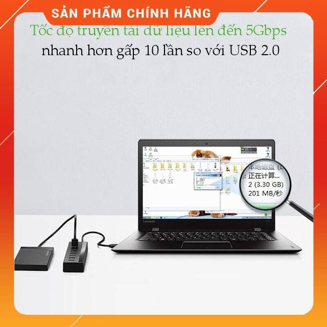 Bộ chia Hub USB 3.0 7 cổng UGREEN 30845 dailyphukien