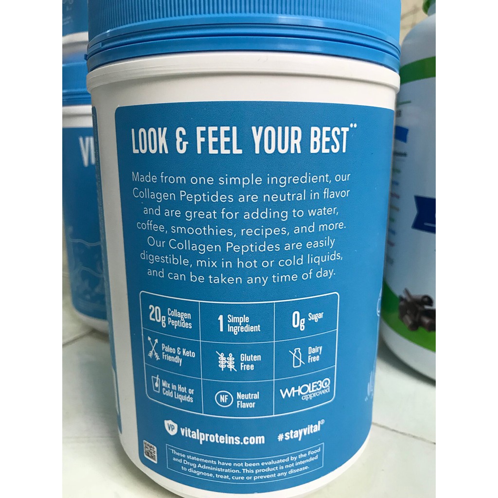 Bột collagen Vital Proteins Peptides 680g, có bill mua hàng | BigBuy360 - bigbuy360.vn