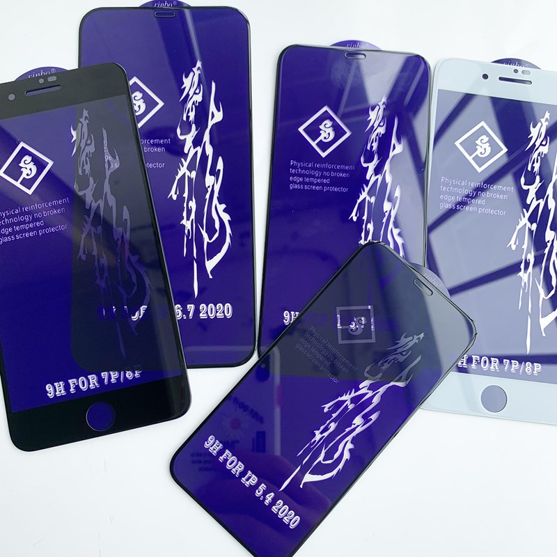Kính cường lực 6D cho IPhone 15 14 13 12 Mini 11 Pro 7 8 6 6s Plus X Xs Max XR SE2 SE 2020