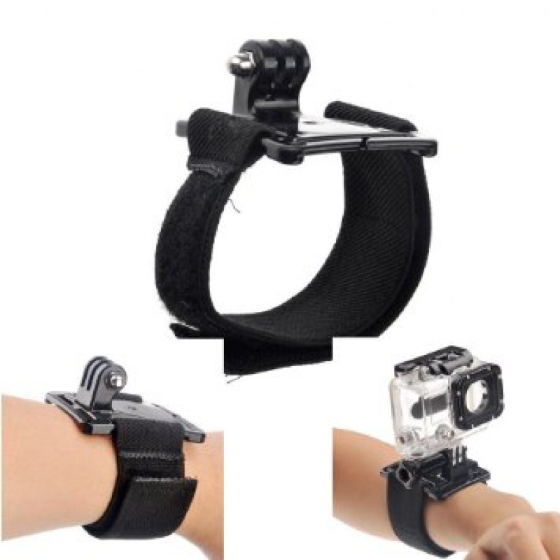 Dây đeo tay đeo cổ tay Handstrap (Đen) GOPRO SJCAM XIAOMI YI action camera cho máy ảnh (phụ kiện thể thao)