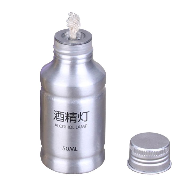 Đèn cồn mini bằng hợp kim nhôm 50ml chuyên dụng cho phòng thí nghiệm