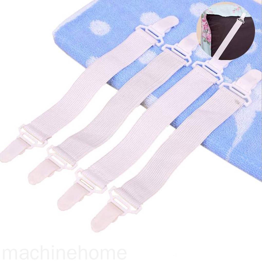4 Dây kẹp cố định vỏ chăn ga giường co giãn tiện dụng