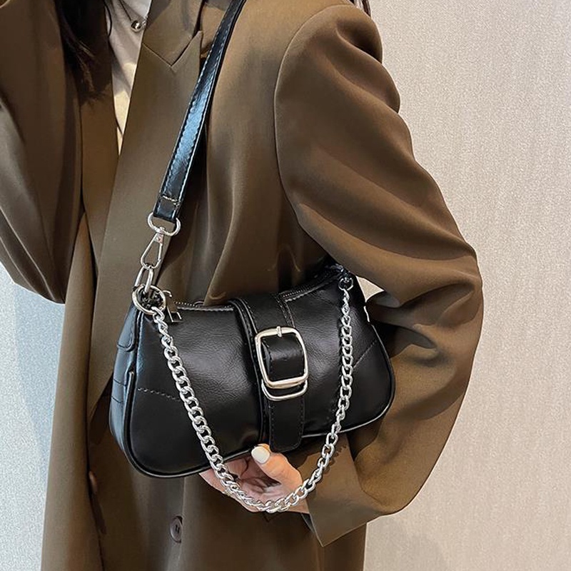 Túi đeo dưới cánh tay Hình Vuông Cỡ Nhỏ Phong Cách Phương Tây Dễ Phối Đồ Thời Trang Cho Nữ