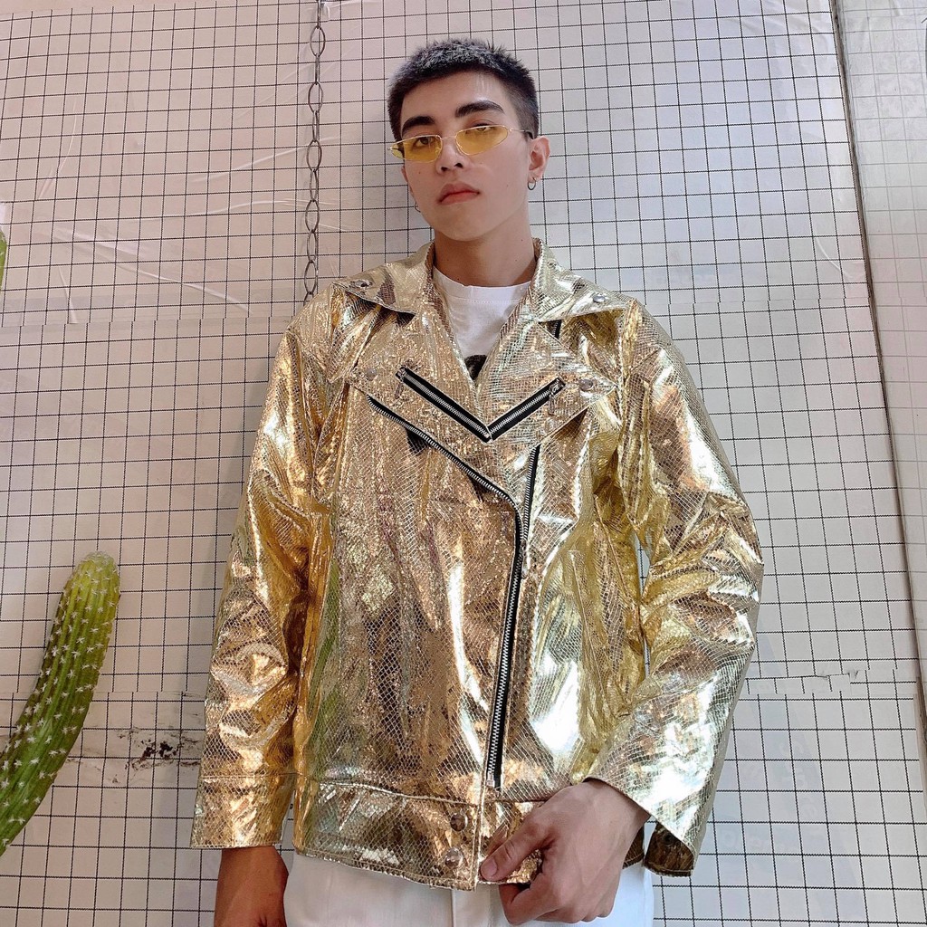 AÓ KHOÁC DA JACKET BIKER chẩt chơi nhiều màu