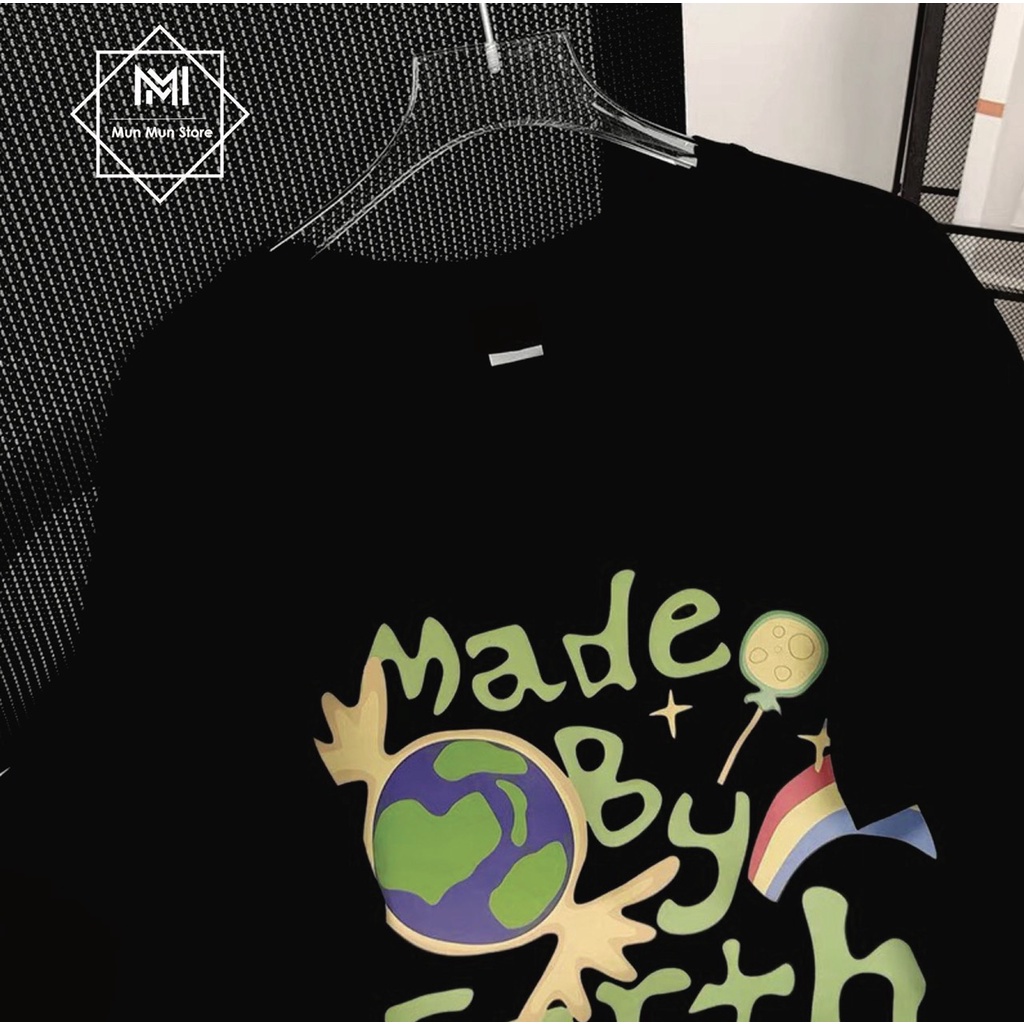 Áo Thun Unisex Form Rộng Tay Lỡ MunMunStore, Áo Phông Nam Nữ Oversize L04