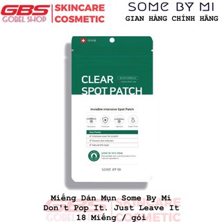 Miếng Dán Mụn Some By Mi Don't Pop It. Just Leave It 18Pcs 8g