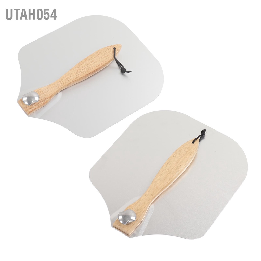 Utah054 12 Inch Pizza Spatula Nhôm Sồi Tay cầm có thể thu gọn Cánh khuấy bánh pizza bền cho tiệm tại nhà